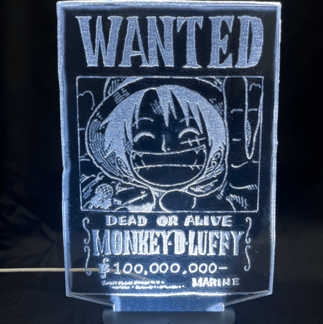 Lampe affiche Luffy